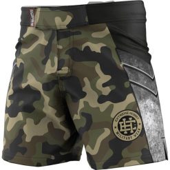 Spodenki do MMA męskie Extreme Hobby MILITARY. Brązowe szorty męskie EXTREME HOBBY, m, z elastanu, na fitness i siłownię. Za 229.00 zł.