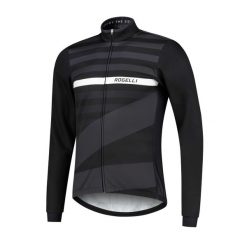 Zimowa kurtka softshell Stripe. Białe kurtki męskie Rogelli, m, bez wzorów, z softshellu, bez kaptura. Za 220.00 zł.