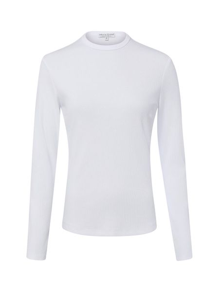 Marie Lund koszulka z długim rękawem Kobiety Bawełna biały, XXXL. Białe t-shirty damskie Marie Lund, uniwersalny, bez wzorów, z bawełny, bez kołnierzyka. Za 99.95 zł.
