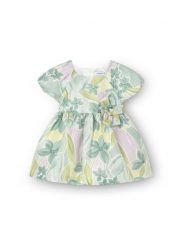 Mayoral Sukienka letnia 1909 Zielony Regular Fit. Zielone sukienki dziewczęce Mayoral, na lato, bez wzorów, z syntetyku, bez ramiączek. Za 189.99 zł.