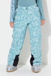 Damskie Spodnie narciarskie wodoodporny regulowane zapięcie na rzep z recyklingu. Zielone spodnie materiałowe damskie Ulla Popken, plus size, z elastanu, narciarskie. Za 639.99 zł.