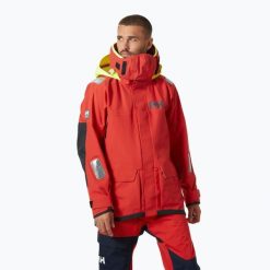 Kurtka żeglarska męska Helly Hansen Skagen Pro. Czerwone kurtki męskie Helly Hansen, m, bez wzorów, sportowe, bez kaptura. W wyprzedaży za 2,421.50 zł.