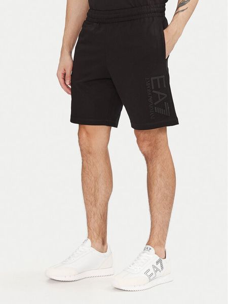 EA7 Emporio Armani Szorty sportowe 7M000232 AF13512 UC001 Czarny. Czarne szorty męskie EA7 Emporio Armani, m, z bawełny. Za 399.99 zł.