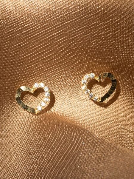 OR ÉCLAT Złote kolczyki-wkrętki "Only You" z cyrkoniami rozmiar: onesize. Żółte kolczyki damskie Or Éclat, z cyrkonią, złote. Za 304.99 zł.