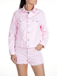 Replay Kurtka dżinsowa w kolorze jasnoróżowym rozmiar: XL. Różowe kurtki damskie Replay, xl, bez wzorów, bez kaptura. Za 383.93 zł.