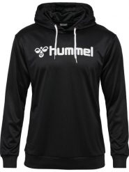 Bluza z kapturem Hummel Logo. Czarne bluzy sportowe damskie HUMMEL, m, bez wzorów, z materiału, bez ramiączek, krótkie, z kapturem. Za 167.00 zł.