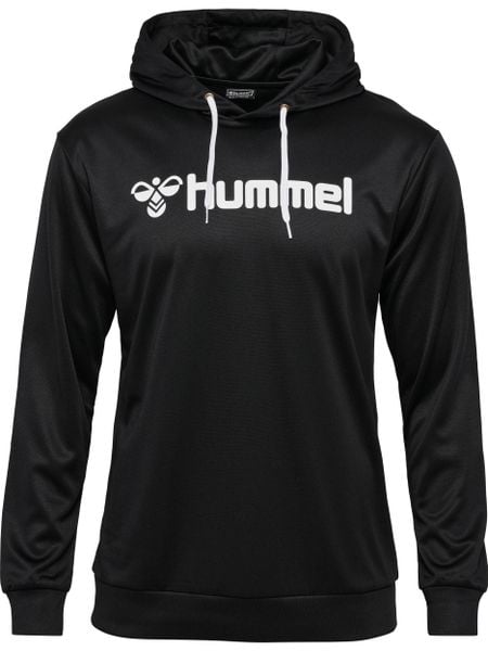 Bluza z kapturem Hummel Logo. Niebieskie bluzy sportowe damskie HUMMEL, m, bez wzorów, z materiału, bez ramiączek, długie, z kapturem. Za 175.40 zł.