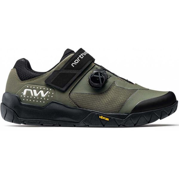 Buty Northwave Overland Plus. Zielone buty trekkingowe męskie Northwave, bez zapięcia, rowerowe. Za 590.00 zł.