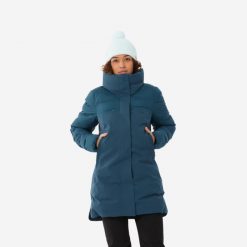 Kurtka narciarska damska Wedze 500 Warm Long. Niebieskie kurtki damskie WED'ZE, s, bez wzorów, bez kaptura, narciarskie. Za 649.99 zł.