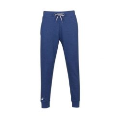 Spodnie tenisowe damskie Babolat Exercise Jogger Pant estate blue XS. Niebieskie spodnie materiałowe damskie BABOLAT, bez wzorów, z bawełny. Za 199.00 zł.
