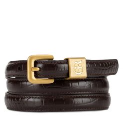 Pasek Damski GINO ROSSI. Brązowe paski damskie Gino Rossi, bez wzorów. Za 99.99 zł.