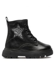 Geox Kozaki B Kiddartah Girl B465YA 085EW C9999 M Czarny. Czarne kozaki dziewczęce Geox, bez wzorów, ze skóry, bez obcasa. Za 259.99 zł.