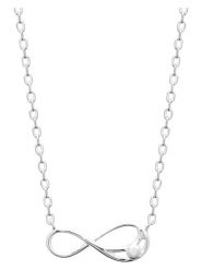 L'Atélier Précieux Srebrny naszyjnik z elementem ozdobnym - dł. 45 cm rozmiar: onesize. Szare naszyjniki damskie L'Atélier Précieux, srebrne. Za 173.99 zł.