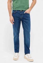 Męskie Spodnie Jeansowe Mustang Style Oregon Slim Denim Blue 1016318 5000 502. Niebieskie spodnie materiałowe męskie Mustang, bez wzorów, z denimu. Za 219.99 zł.