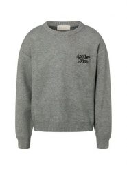 Another Cotton Lab sweter z dzianiny - Outdoor Aesthetics Mężczyźni szary, L. Szare swetry męskie Another Cotton Lab, l, bez wzorów, z dzianiny, bez kołnierzyka. Za 279.95 zł.