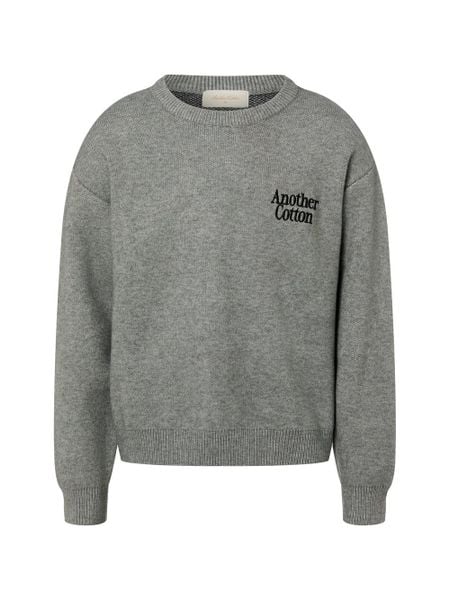 Another Cotton Lab sweter z dzianiny - Outdoor Aesthetics Mężczyźni szary, L. Szare swetry męskie Another Cotton Lab, l, bez wzorów, z dzianiny, bez kołnierzyka. Za 279.95 zł.