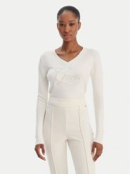 Guess Sweter W6RR50 Z2NQ2 Écru Regular Fit. Swetry klasyczne damskie Guess, xl, z wiskozy, bez kołnierzyka. Za 349.99 zł.