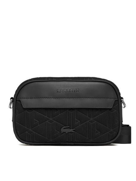 Lacoste Saszetka NH5175BG Czarny. Czarne saszetki męskie Lacoste, ze skóry. Za 549.99 zł.
