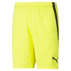 Szorty Puma teamLIGA. Czarne szorty męskie Puma, bez kołnierzyka. Za 149.00 zł.