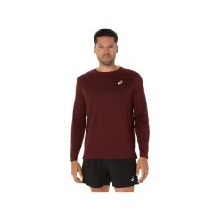 Koszulka z długim rękawem Asics Top. Brązowe t-shirty sportowe męskie Asics, s, z materiału, bez ramiączek, do biegania. Za 211.00 zł.