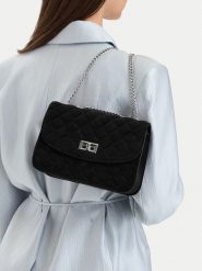 Badura Torebka EO-CINDY-KS2055 Czarny. Czarne listonoszki damskie Badura, bez wzorów, z materiału, bez dodatków. Za 249.99 zł.