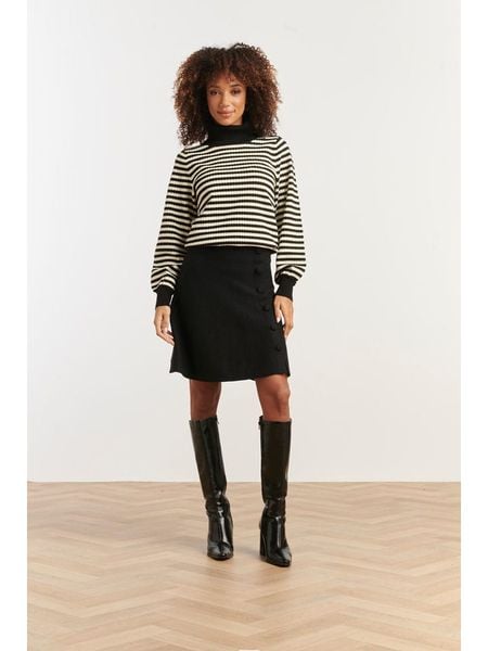 Smashed Lemon Spódnica w kolorze czarnym rozmiar: XXL. Czarne spódniczki damskie Smashed Lemon, xxl, bez wzorów, midi, proste. Za 104.99 zł.