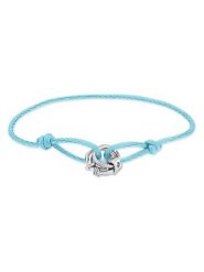 Liebeskind Bransoletka - dł. 21 cm rozmiar: onesize. Niebieskie bransoletki damskie Liebeskind, ze stali. Za 86.99 zł.