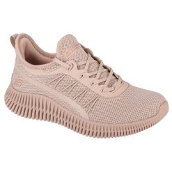 Buty sportowe Sneakersy damskie, Skechers Bobs Geo-New Aesthetics. Brązowe buty sportowe na co dzień damskie Skechers, bez wzorów, trekkingowe. Za 249.99 zł.