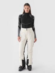 4F Spodnie narciarskie w kolorze kremowym rozmiar: S. Brązowe spodnie dresowe damskie 4f, m, bez wzorów. Za 654.23 zł.