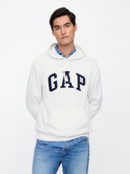 GAP Bluza w kolorze białym rozmiar: L. Białe bluzy z kapturem męskie GAP, l. Za 131.74 zł.