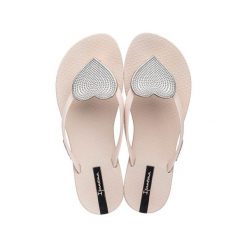 Japonki plażowe damskie Ipanema Maxi Fashion II Fem. Brązowe klapki damskie Ipanema, bez wzorów, bez obcasa. W wyprzedaży za 135.20 zł.