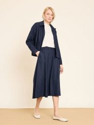 BGN Spódnica w kolorze granatowym rozmiar: 36. Niebieskie spódniczki damskie BGN, bez wzorów, z podwyższonym stanem, midi. Za 130.99 zł.