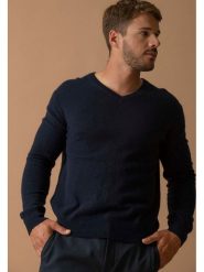 Perfect Cashmere Kaszmirowy sweter "Alexander" w kolorze granatowym rozmiar: M. Niebieskie swetry męskie Perfect Cashmere, m, bez wzorów, z kaszmiru, bez kołnierzyka. Za 413.99 zł.