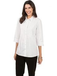 WITT WEIDEN Bluzka w kolorze białym rozmiar: 46. Białe bluzki damskie WITT WEIDEN, bez wzorów, z bawełny, bez kołnierzyka, bez ramiączek. Za 69.99 zł.