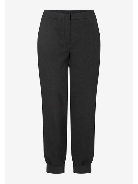 More & More Spodnie w kolorze czarnym rozmiar: 32. Czarne spodnie materiałowe damskie MORE & MORE, bez wzorów, z materiału, z podwyższonym stanem. Za 93.07 zł.