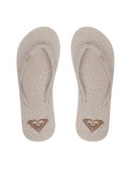 Roxy Japonki CEOWB-SS25-3C021 Beżowy. Brązowe klapki damskie Roxy, bez wzorów, z syntetyku, bez obcasa. Za 69.99 zł.