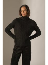 Perfect Cashmere Kaszmirowy sweter "Mairead" w kolorze czarnym rozmiar: L. Czarne golfy damskie Perfect Cashmere, l, bez wzorów, z kaszmiru, bez ramiączek. Za 392.76 zł.