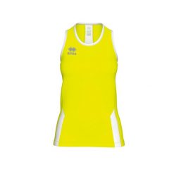Errea Regis Damski Tank Top Damskie. Żółte topy damskie ERREA, s, bez wzorów, bez ramiączek. Za 237.00 zł.