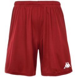 Krótka Kappa Borgo. Czerwone szorty męskie Kappa, bez wzorów, z materiału. Za 124.00 zł.