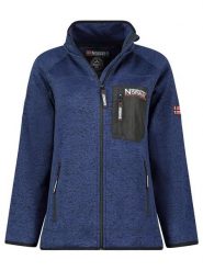 Geographical Norway Kurtka polarowa "Title" w kolorze granatowym rozmiar: XXL. Niebieskie kurtki damskie Geographical Norway, xxl, bez wzorów, z polaru, bez kaptura. Za 108.74 zł.