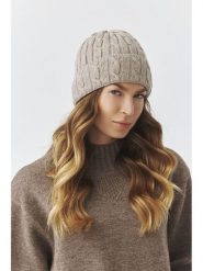 TATUUM Czapka "Gora" w kolorze szarobrązowym rozmiar: onesize. Brązowe czapki zimowe damskie Tatuum, z materiału. Za 148.61 zł.