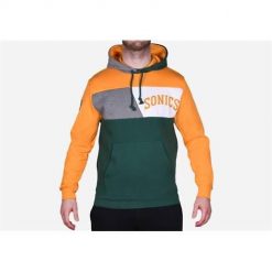 Bluza sportowa męska Mitchell & Ness Seattle Supersonics. Brązowe bluzy sportowe męskie Mitchell & Ness, bez wzorów, sportowe, bez kołnierzyka, bez ramiączek. Za 525.00 zł.