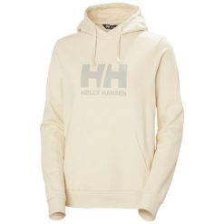 Kurtka dresowa damska z logo Helly Hansen 2.0. Białe kurtki damskie Helly Hansen, bez wzorów, z dresówki, bez kaptura. Za 373.50 zł.
