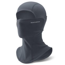 Czapka Sportowa Całkowita z Polaru Termicznego. Szare czapki męskie ROCKBROS, na zimę, bez wzorów, z materiału, sportowe. Za 61.64 zł.
