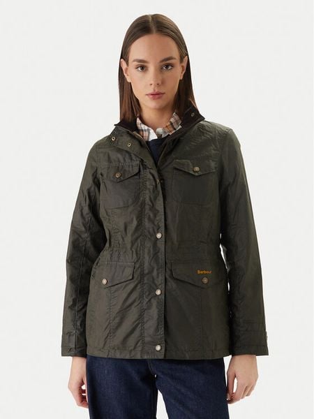 Barbour Kurtka przejściowa Summer Sapper Wax LWX1536OL51 Zielony Regular Fit. Zielone kurtki damskie Barbour, bez wzorów, z bawełny, bez kaptura. Za 1,679.00 zł.