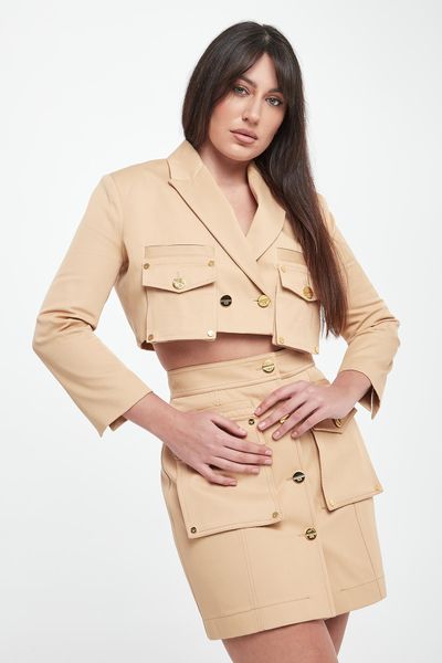 Marynarka damska cropped ELISABETTA FRANCHI. Marynarki i żakiety damskie Elisabetta Franchi, bez wzorów. Za 2,809.00 zł.