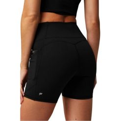 Szorty damskie Fabletics Oasis. Czarne spodenki sportowe damskie FABLETICS, l, z elastanu, na fitness i siłownię. Za 259.10 zł.