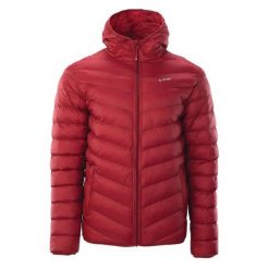 Kurtka męska zimowa Hi-Tec Salrin - czerwona, Rozmiar XL. Czerwone kurtki męskie Hi-tec, na zimę, m, bez wzorów, z nylonu, sportowe, bez kaptura. Za 144.99 zł.