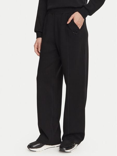 Liu Jo Sport Spodnie dresowe TF6213 J3958 Czarny Regular Fit. Czarne spodnie dresowe damskie Liu Jo Sport, s, bez wzorów, z dresówki. Za 519.99 zł.