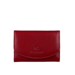 Czerwony portfel damski skórzany Canaletto – elegancja, funkcjonalność i ochrona RFID PD1201cs165. Czerwone portfele damskie bez wzorów, ze skóry. Za 160.55 zł.